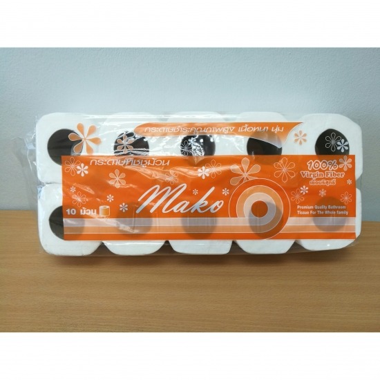 กระดาษทิชชู่ม้วนเล็ก MAKO กระดาษทิชชู่  กระดาษชำระmako 