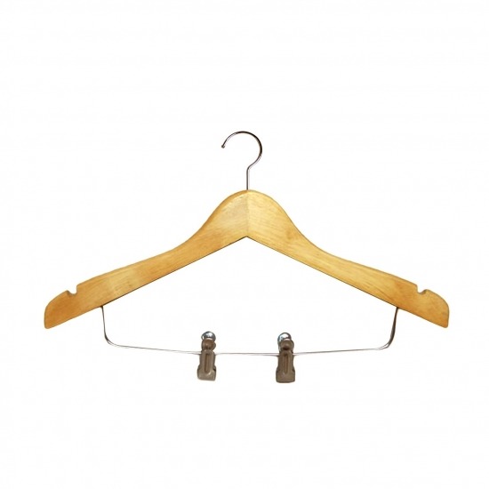 ไม้แขวนเสื้อไม้ พร้อมที่หนีบ ไม้แขวนเสื้อไม้ พร้อมที่หนีบ 