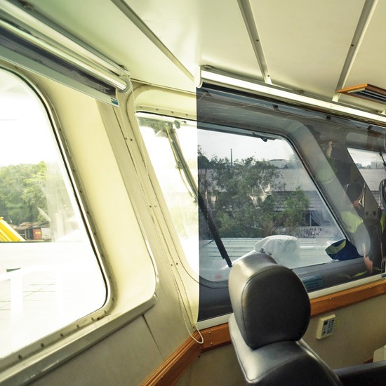 ฟิล์มกรองแสง, ม่านฟิล์มกันแดด