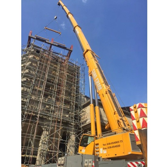 รถเครน 400 ตัน ยกงานรื้อและติดตั้ง EP Cooler JCB 