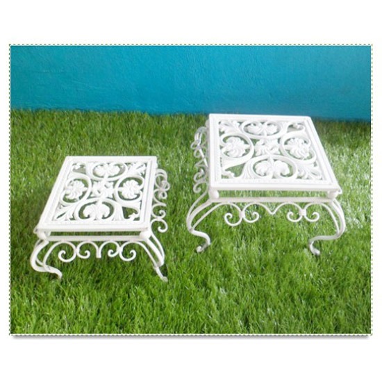 ชุดเหล็กหล่อทรงสี่เหลี่ยม 2 ชิ้น