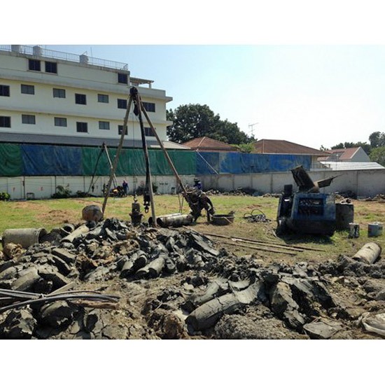 เสาเข็มเจาะขนาดเล็กระบบแห้ง dry process  เสาเข็มเจาะขนาดเล็กระบบแห้ง  เสาเข็มเจาะ  เสาเข็มเจาะขนาดเล็ก 