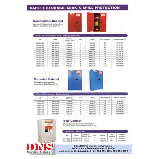ตู้เก็บสารเคมี ตู้เก็บสารเคมี  เคมีภัณฑ์  อุปกรณ์เซฟตี้  อุปกรณ์นิรภัย 