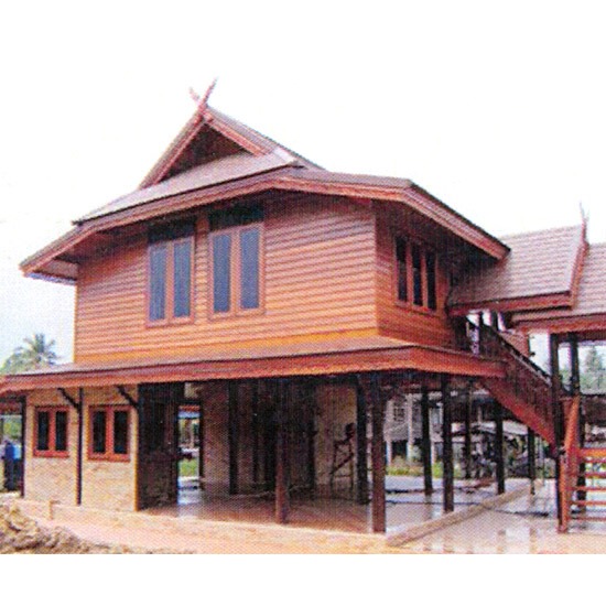 บ้านไม้ 2 ชั้น บ้านเรือนไทยล้านนาประยุกต์  บ้านเรือนไทยประยุกต์  บ้านเรือนไทยล้านนา 