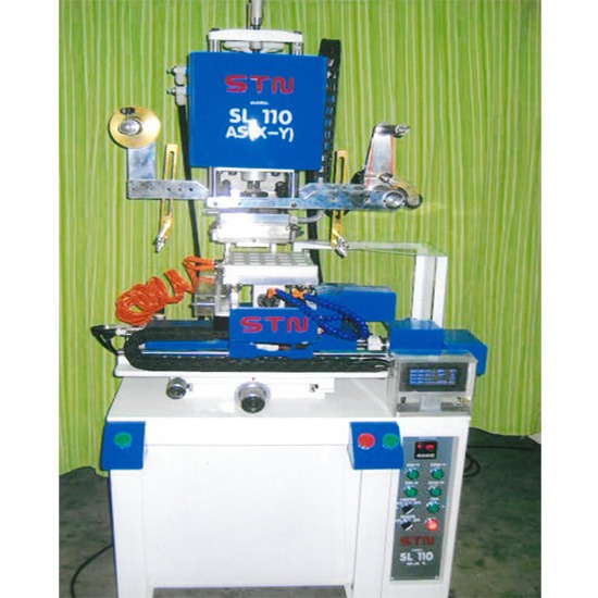 HOTSTAMPING FOIL MACHINE STAMPING WORK SHAPE- ROUND เครื่องจักร  hotstamp  hot stamping foil machine  เครื่องปั๊มฟอยล์  เครื่องปั๊มพลาสติก  แม่พิมพ์ hot stamping 