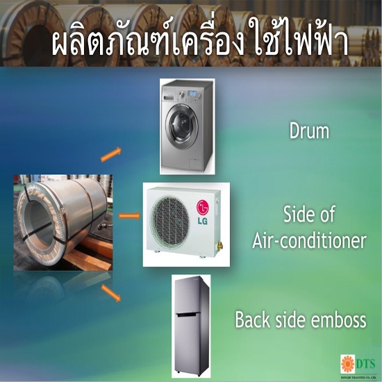 เหล็กสำหรับเครื่องใช้ไฟฟ้า  เหล็กเคลือบ  เหล็กสำหรับทำหลังคา  เหล็กดองบู  เหล็กรีดเย็น  เหล็กเคลือบสี  หลังคา  ผนัง  อุปกรณ์ไฟฟ้า  ชัตเตอร์  ประตูม้วน  ห้องเย็น  หลังคาเมทัลชีท  โรงงานเผลิตเหล็กทำหลังคา  จำหน่ายเหล็กดองบู  sunclean 