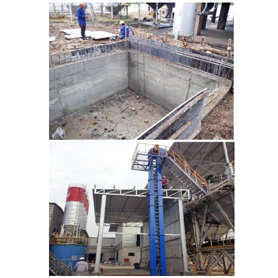 งานสร้างชุดลำเลียงทรายเข้าบด ผลิตชิ้นงาน 