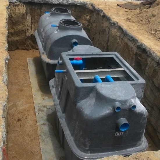 งานออกแบบและติดตั้งถังบำบัดในระบบบำบัดน้ำเสีย ติดตั้งถังบำบัดในระบบบำบัดน้าเสีย  ถังบำบัดน้ำเสีย 